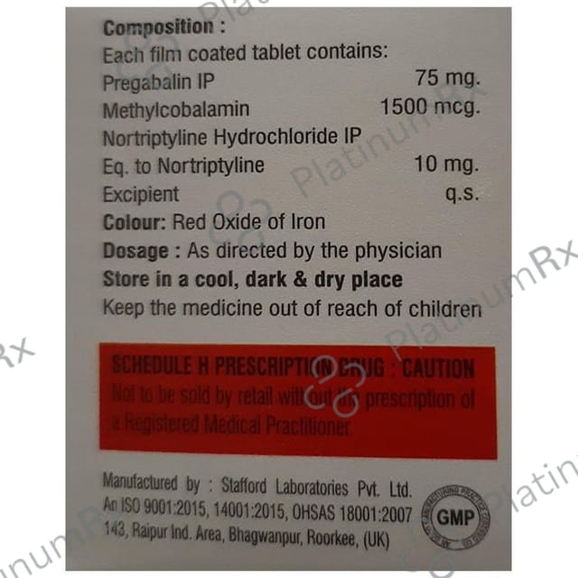 Pegner Plus 75mg/10mg/1500mcg Tablet