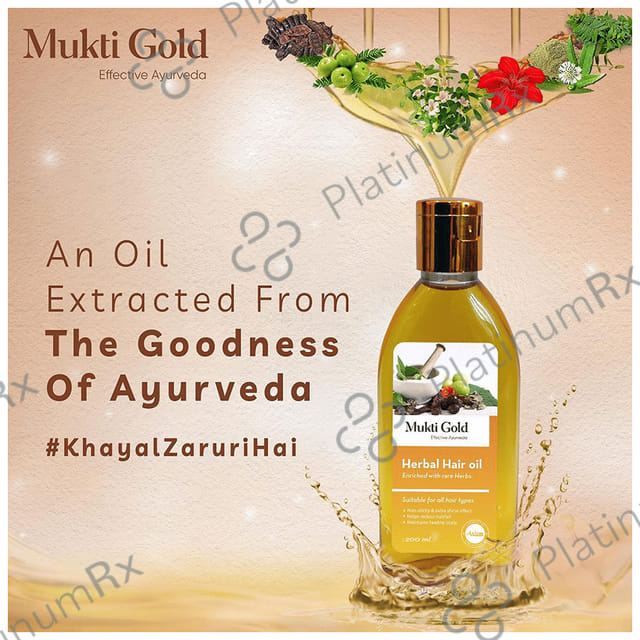 Axiom Mukti Gold Herbal Hair Oil 200 ml