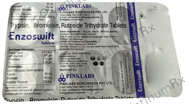 Enzoswift 180/96/200mg Tablet 10s