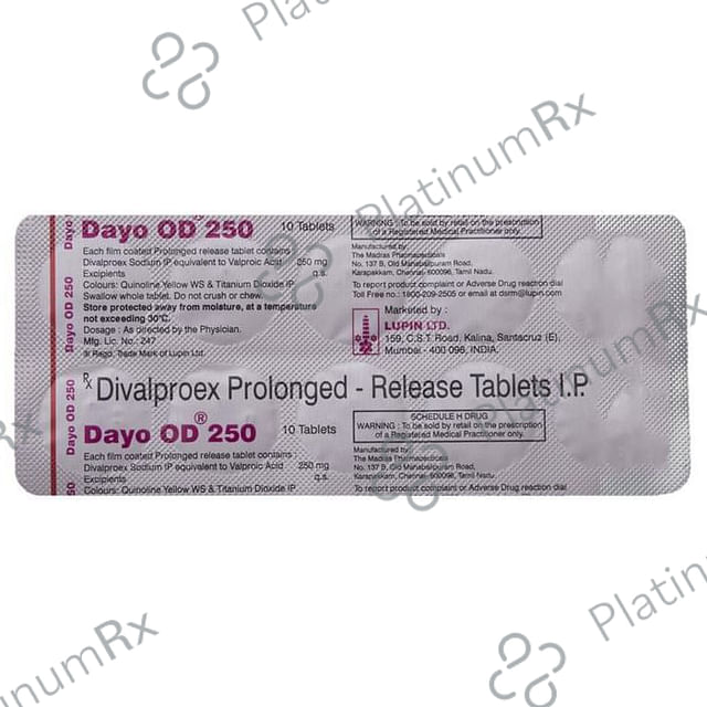 Dayo OD 250mg Tablet PR 10s