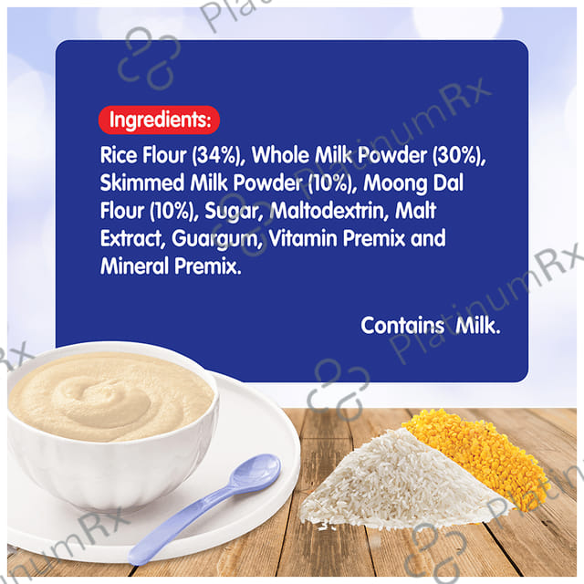 Evexia Bonbaby Fortified Infant Cereal (6 Month Onwards) - Rice and Dal