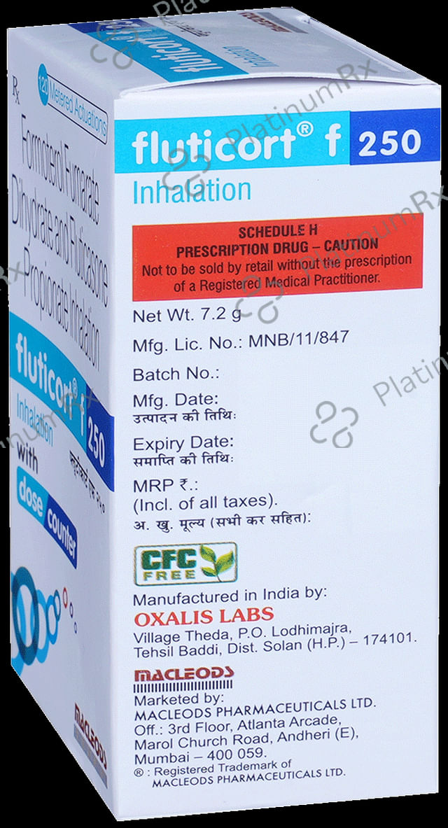 Fluticort F 6mcg/250mcg Inhaler 120MDI