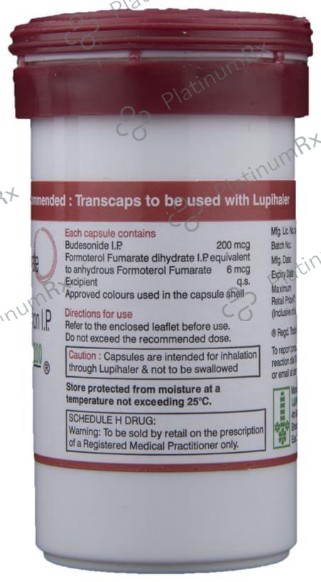 Budamate 200/6mcg Transcaps 30s
