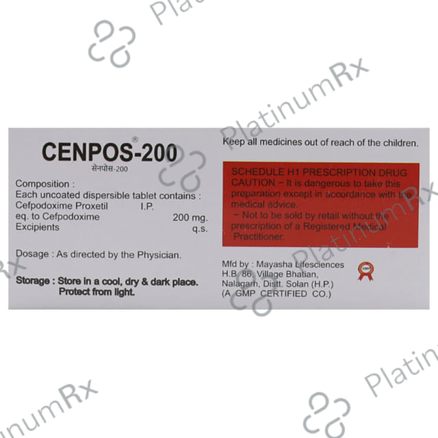 Cenpos 200mg Tablet 10s