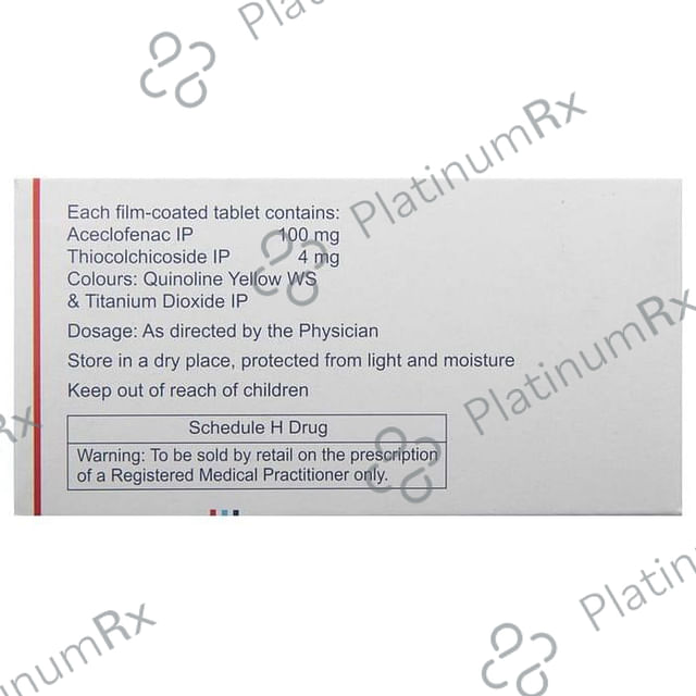 Zerodol TH 100/4mg Tablet 10s