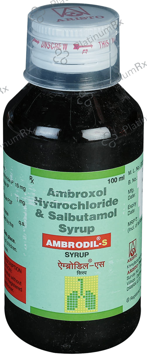 Ambrodil S 15/1mg Syrup 100ml