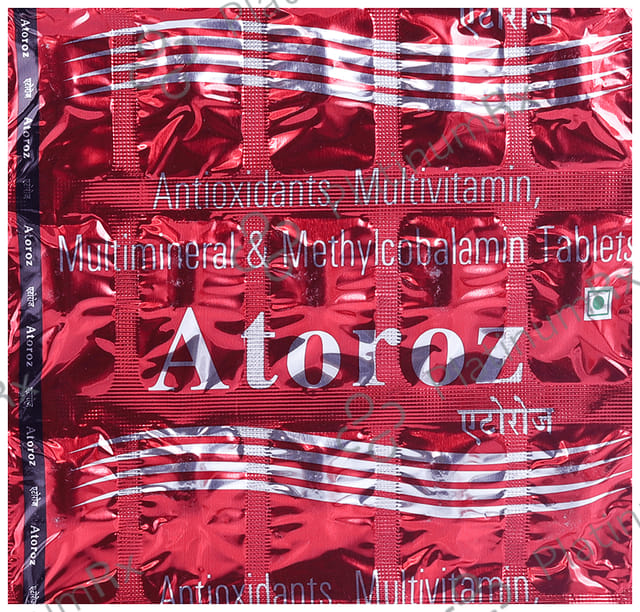 Atoroz Antioxidants, Multivitamin, Multimineral & Methylcobalamin Tablet 15s