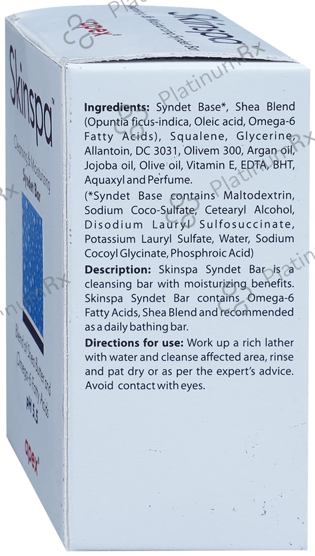Skinspa Syndet Bar 75gm