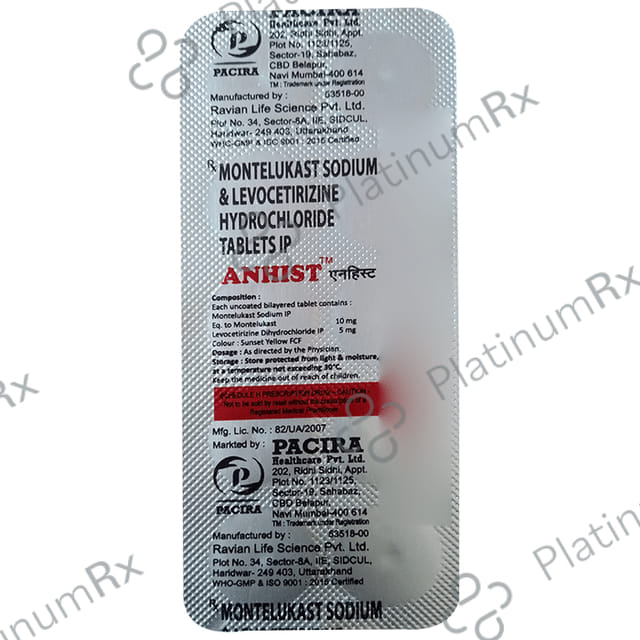 Anhist 10/5mg Tablet 10s