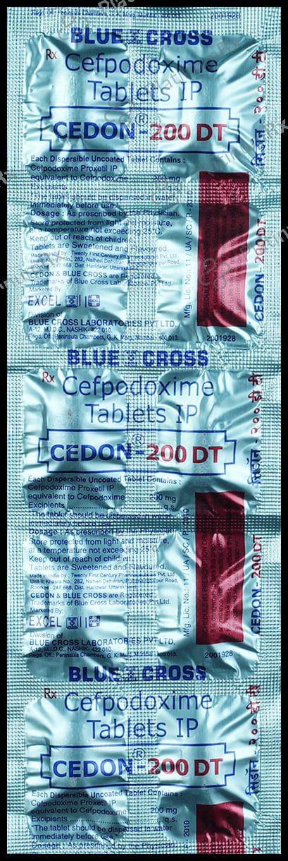 Cedon 200mg Tablet DT 10s