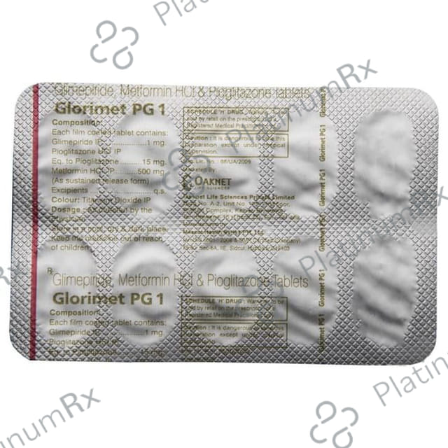 Glorimet PG 1 Tablet SR
