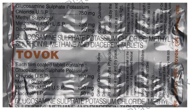 Tovok 50/750/250mg Tablet 10s