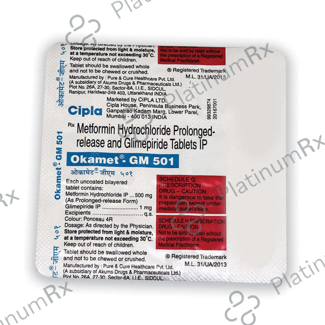 Okamet GM 501 Tablet PR 15s