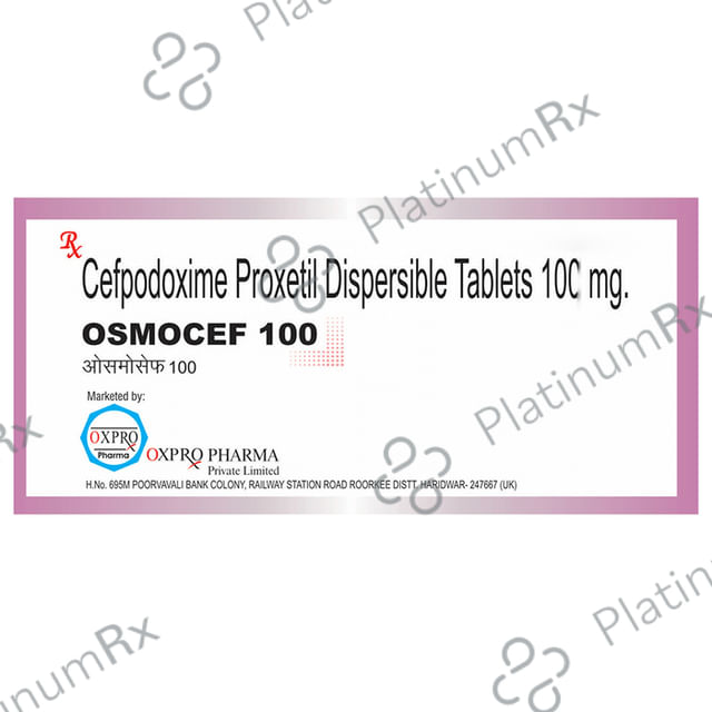 Osmocef 100mg Tablet DT 10s