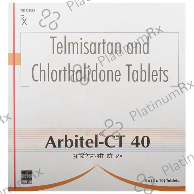 Arbitel CT 40/12.5mg Tablet 10s