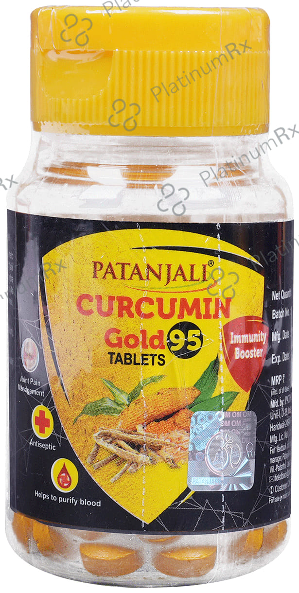 Patanjali Ayurveda Curcumin Gold 95 Immunity Booster Tablet