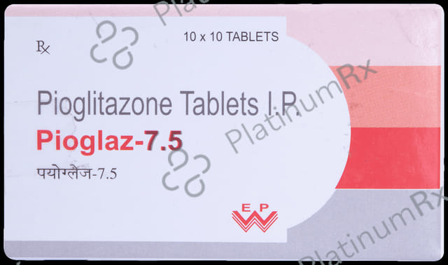 Pioglaz 7.5mg Tablet 10s