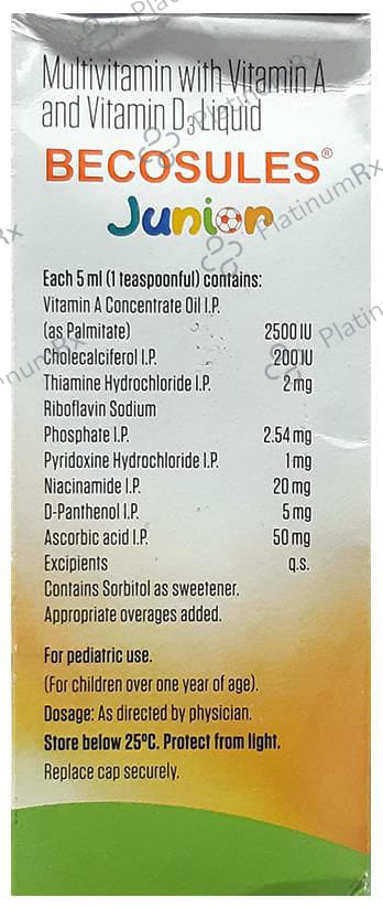 Becosules Junior Orange Flavour Syrup 200ml