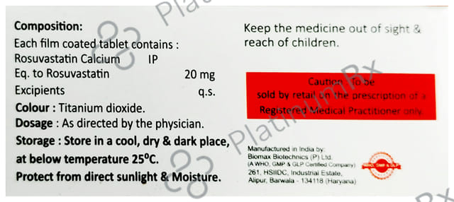 Rosugem 20mg Tablet 10s