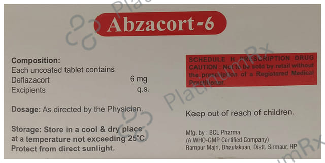 Abzacort 6mg Tablet 10s