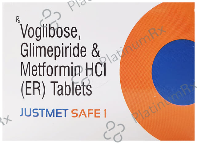Justmet Safe 1mg/500mg/0.2mg Tablet