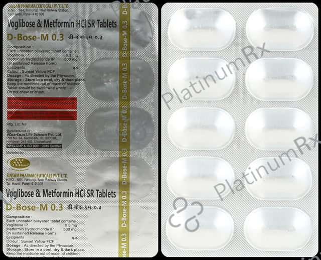 D Bose M 500/0.3mg Tablet 10s