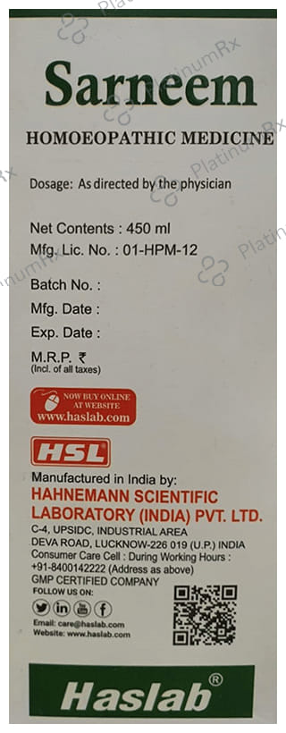 Haslab Sarneem Syrup