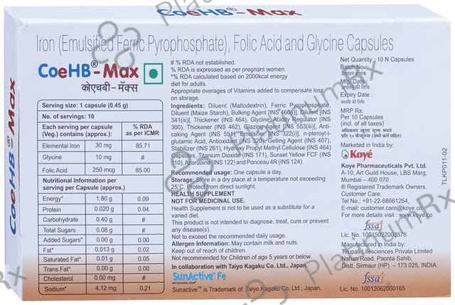 CoeHB Max Capsule 10s