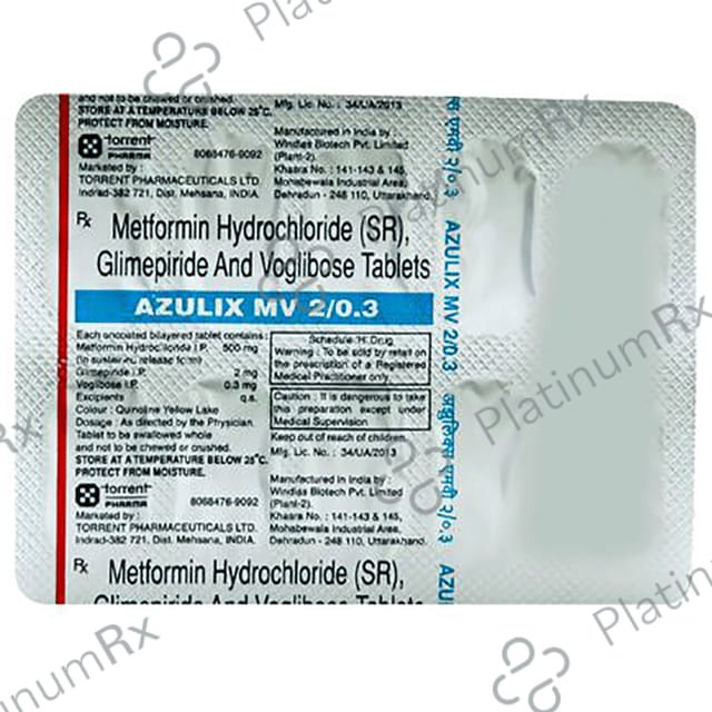 Azulix MV 2/500/0.3mg Tablet SR 10s