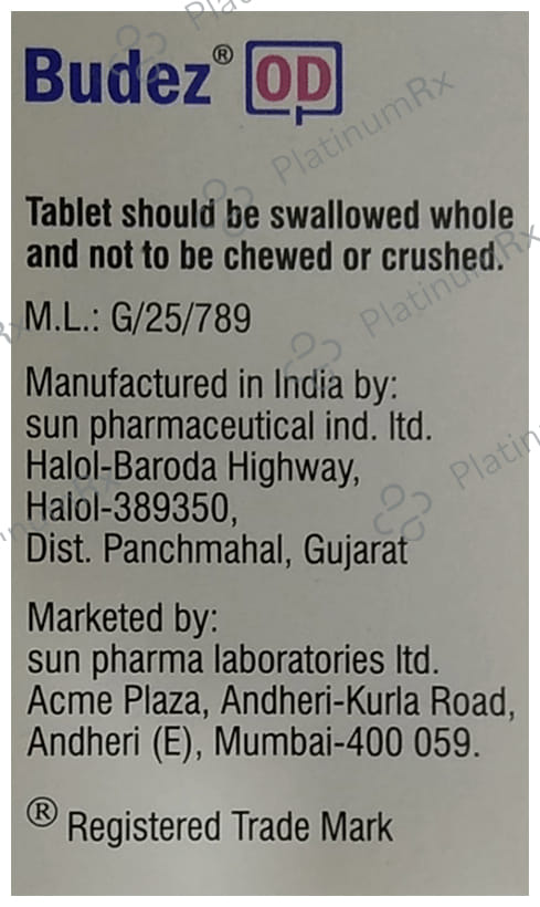 Budez OD 9mg Tablet ER 15s