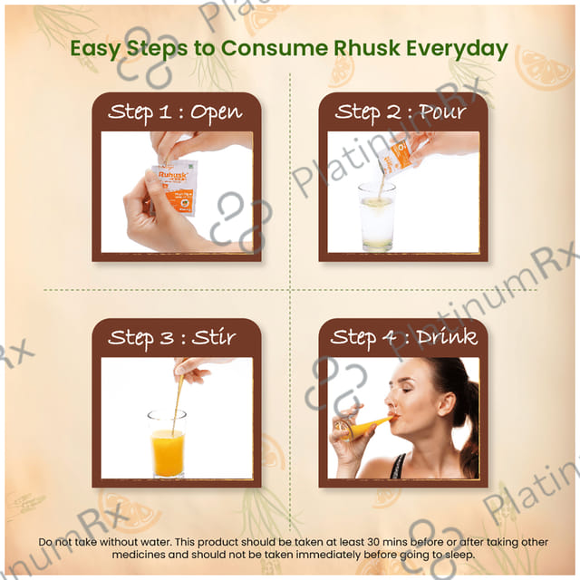 RuHusk Isabgol Orange Sachet