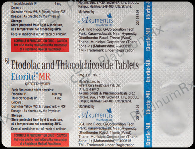Etorite MR 400mg/4mg Tablet 10s