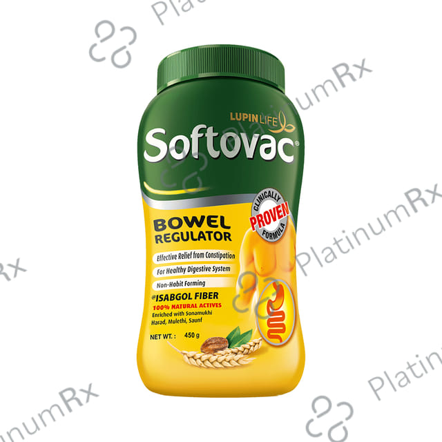 Softovac Bowel Regulator for Effective Relief from Constipation Powder 450gm