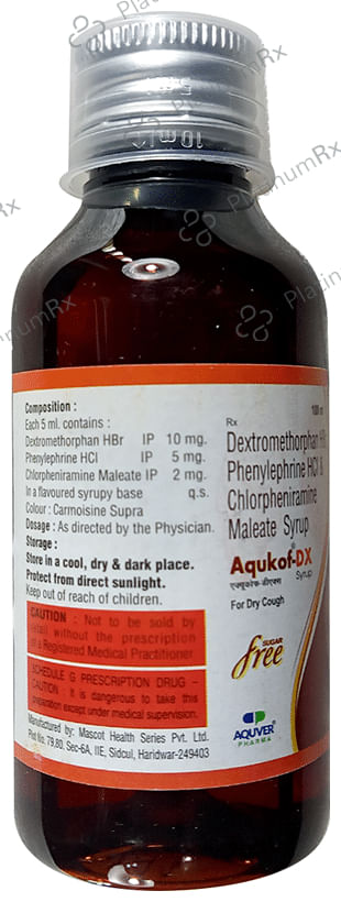 Aqukof-DX Syrup Sugar Free