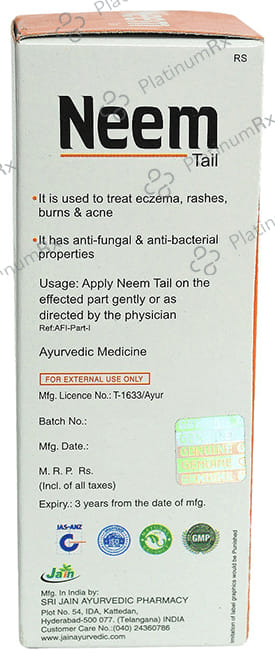 Jain Neem Tail 60 ml