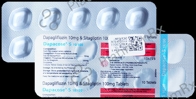 Dapacose S 10/100mg Tablet 10s
