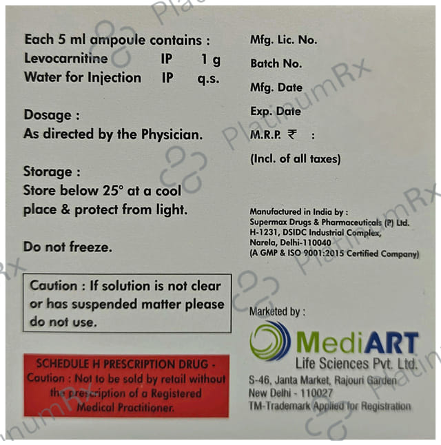 Lenitine 1gm Injection 5x5ml