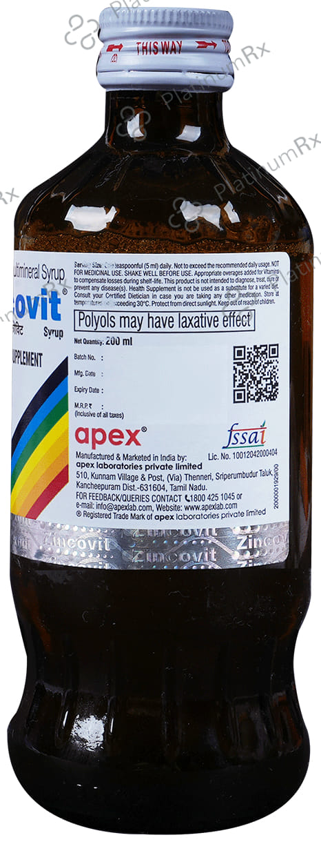 Zincovit Syrup 200ml
