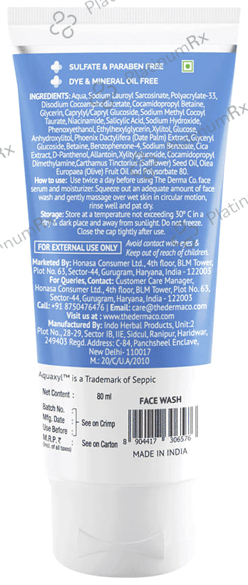 The Derma Co Sali-Cinamide Anti-Acne Face Wash