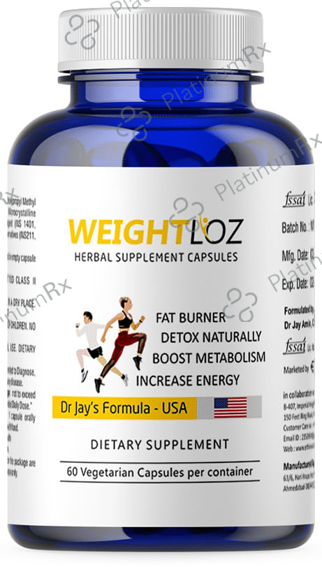 Ethicare Remedies Weightloz Herbal Supplement Vegetarian Capsule