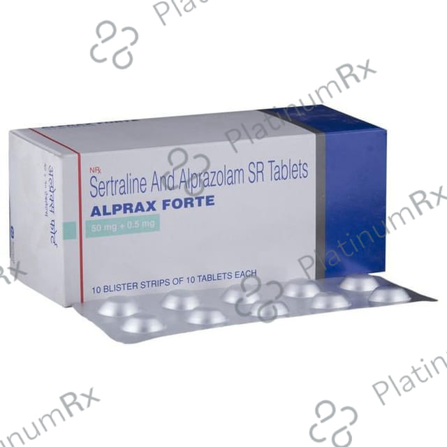 Alprax Forte 0.5/50mg Tablet 10s