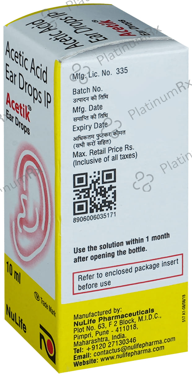 Acetik 2% Ear Drop 10ml