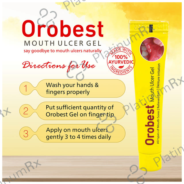 Orobest Mouth Ulcer Gel (10gm Each) 2 Tubes