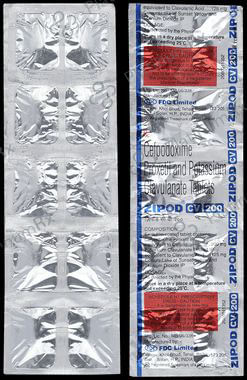 Zipod CV 200/125mg Tablet 10s