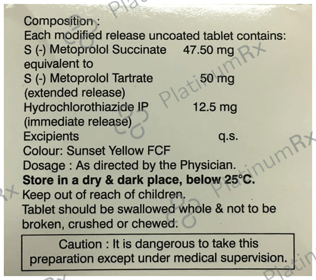 Metpure H 12.5/50mg Tablet 10s