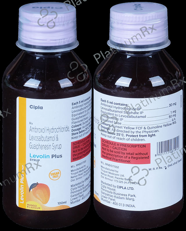 Levolin Plus Syrup Sugar Free Mango