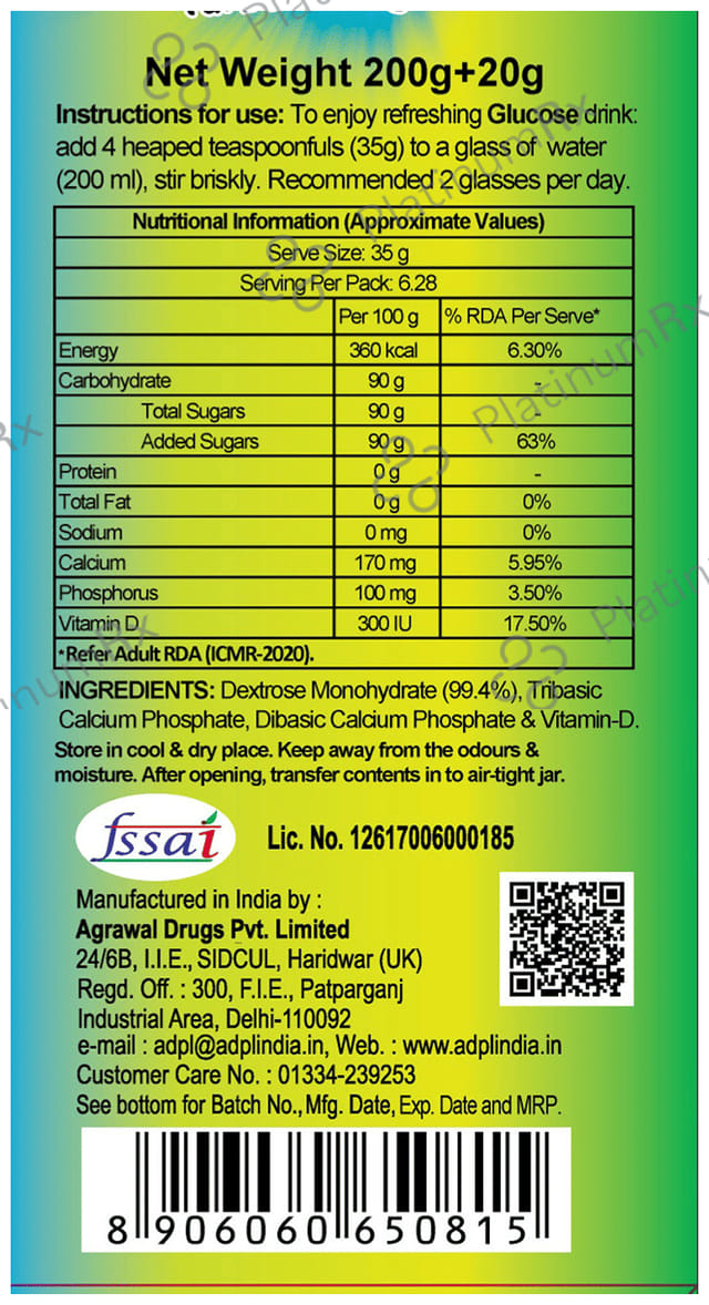 ADPL Glucose-D - Flavour Powder