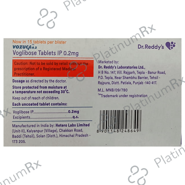 Vozuca 0.2mg Tablet 15s