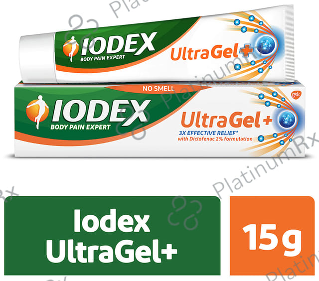 Iodex 2.32% New Ultra Gel + 15gm