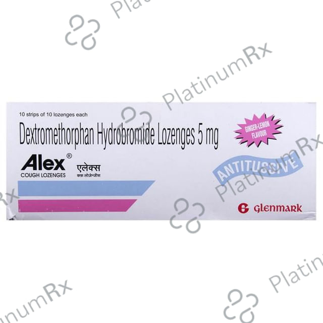 Alex Cough 5mg Lozenges Lemon Ginger 10s